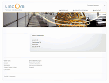 Tablet Screenshot of lincom.ch